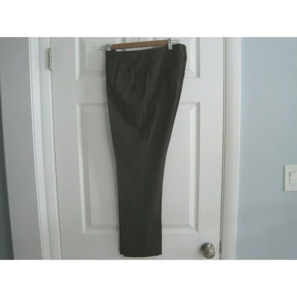 Akris Punto Wool Blend Pants Sz 8 Dark Brown Grey Office Career Dress Wear - Picture 2 of 7